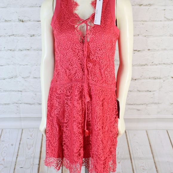 Adelyn Rae || Coral Suzanne Eyelash Shift Dress - Picture 2 of 8